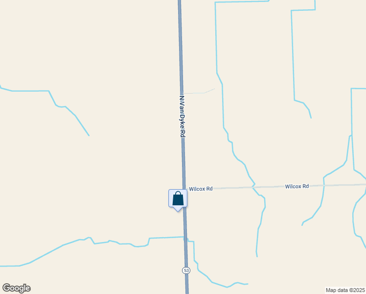 map of restaurants, bars, coffee shops, grocery stores, and more near 5546 North Van Dyke Road in Brown City