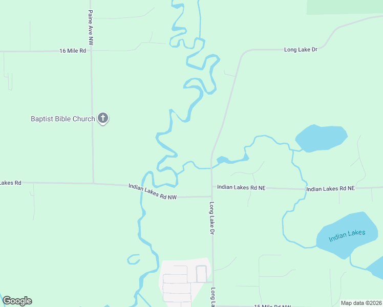 map of restaurants, bars, coffee shops, grocery stores, and more near 12875 Long Lake Drive in Sparta