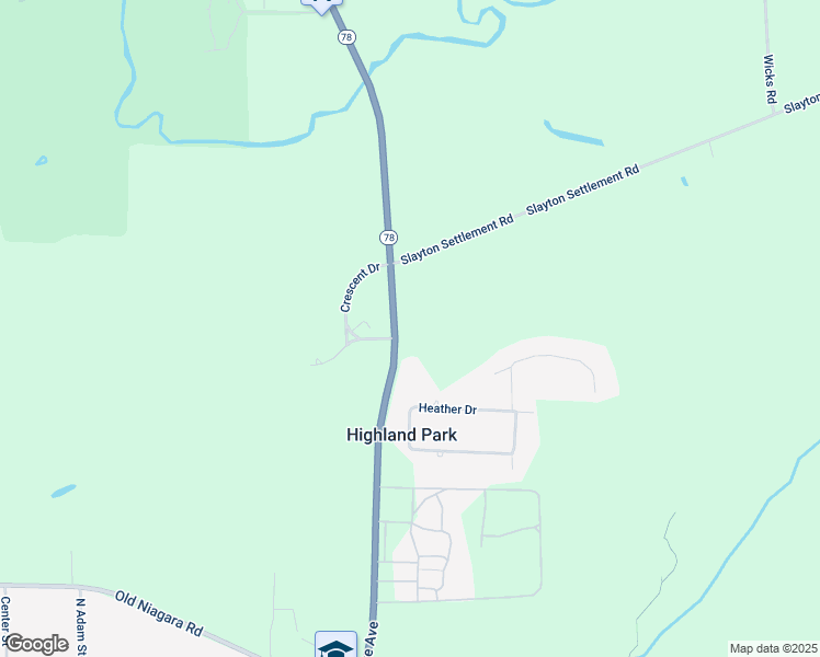 map of restaurants, bars, coffee shops, grocery stores, and more near 4411 Lake Avenue in Lockport