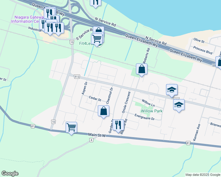 map of restaurants, bars, coffee shops, grocery stores, and more near in Grimsby