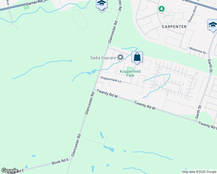 map of restaurants, bars, coffee shops, grocery stores, and more near 23 Kellogg Avenue in Hamilton