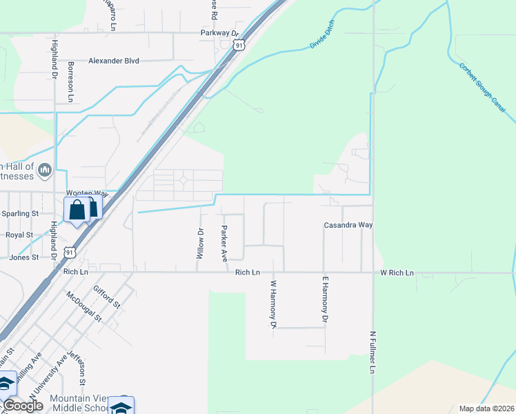 map of restaurants, bars, coffee shops, grocery stores, and more near 977 Meggan Street in Blackfoot