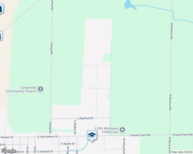 map of restaurants, bars, coffee shops, grocery stores, and more near 1 Dicastal Drive in Greenville