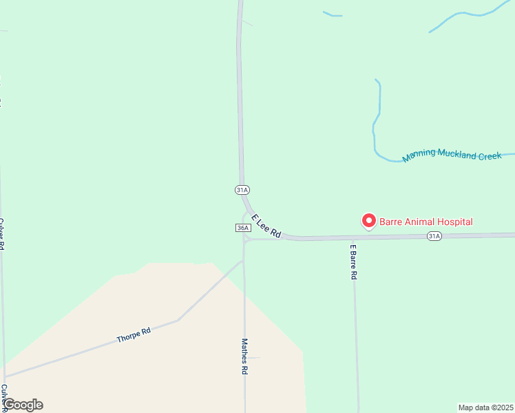 map of restaurants, bars, coffee shops, grocery stores, and more near 15371 East Lee Road in Holley