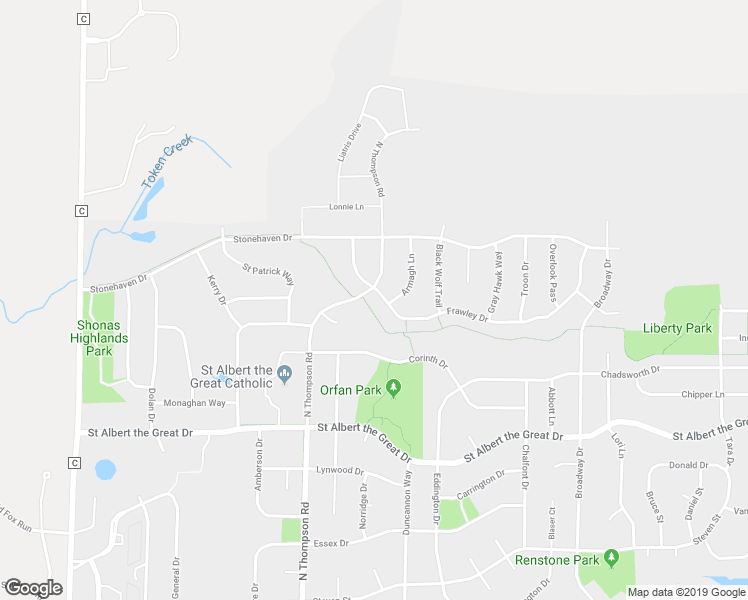 map of restaurants, bars, coffee shops, grocery stores, and more near 2087 Frawley Drive in Sun Prairie