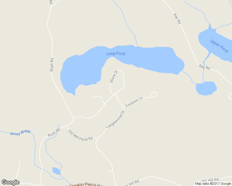 map of restaurants, bars, coffee shops, grocery stores, and more near 189 Shore Drive in Henniker