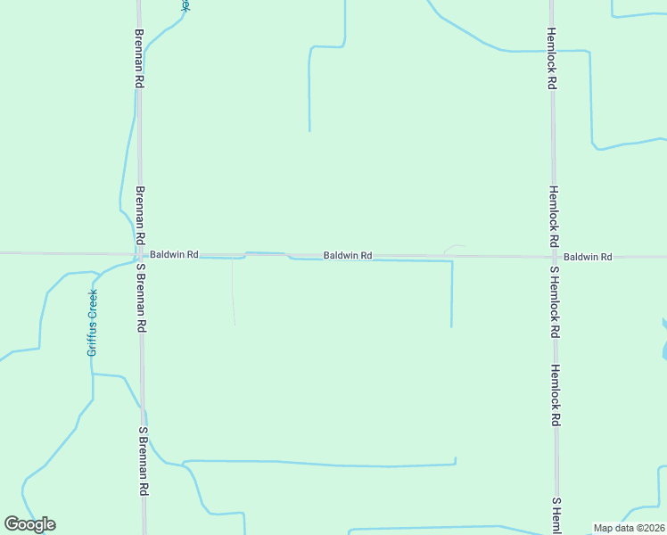 map of restaurants, bars, coffee shops, grocery stores, and more near 16475 Baldwin Road in Chesaning