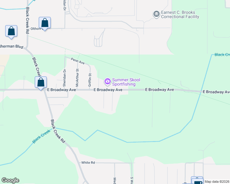map of restaurants, bars, coffee shops, grocery stores, and more near 2814 Romedius Street in Muskegon