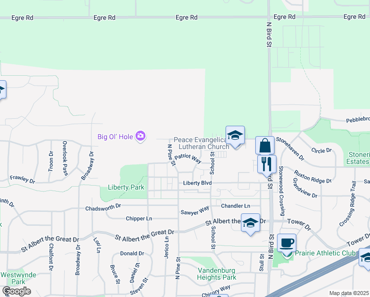 map of restaurants, bars, coffee shops, grocery stores, and more near 1225 Plymoth Rock Pass in Sun Prairie