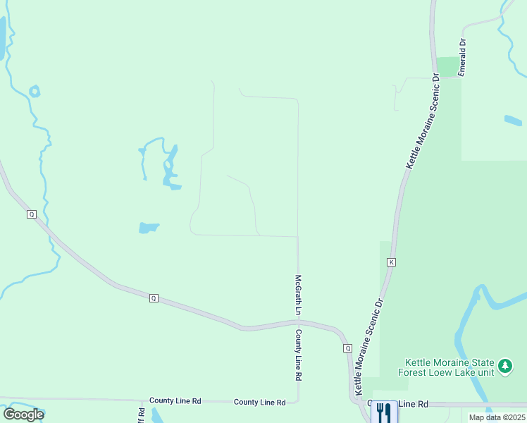 map of restaurants, bars, coffee shops, grocery stores, and more near 305 Schraufnagel Drive in Hartland