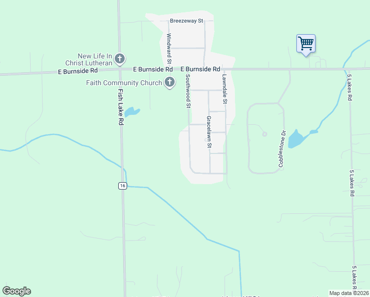 map of restaurants, bars, coffee shops, grocery stores, and more near 5805 Southwood Street in North Branch