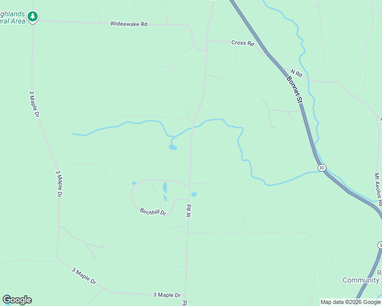 map of restaurants, bars, coffee shops, grocery stores, and more near 2501 West Road in Bennington County