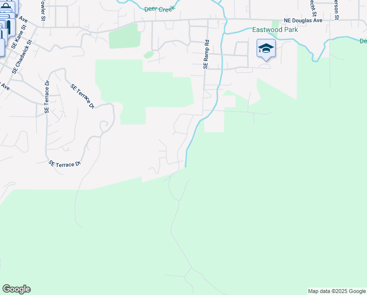 map of restaurants, bars, coffee shops, grocery stores, and more near 987 Southeast Sharon Avenue in Roseburg