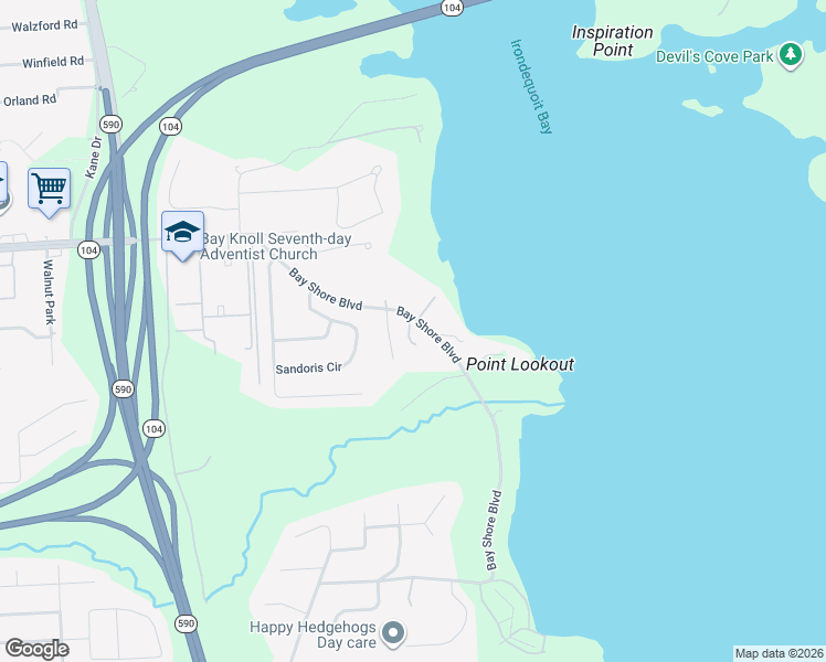 map of restaurants, bars, coffee shops, grocery stores, and more near 3 Autumn View Estates in Rochester