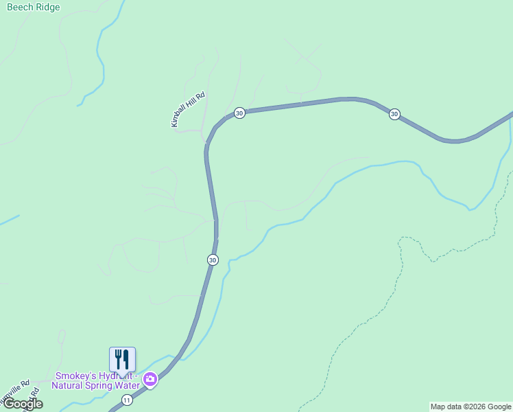 map of restaurants, bars, coffee shops, grocery stores, and more near 16 Old Snow Valley Road in Winhall