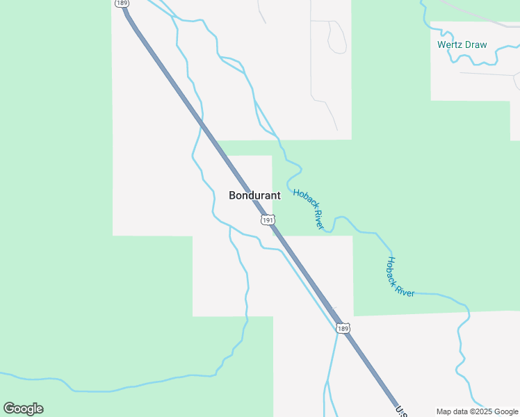 map of restaurants, bars, coffee shops, grocery stores, and more near U.S. 191 in Bondurant