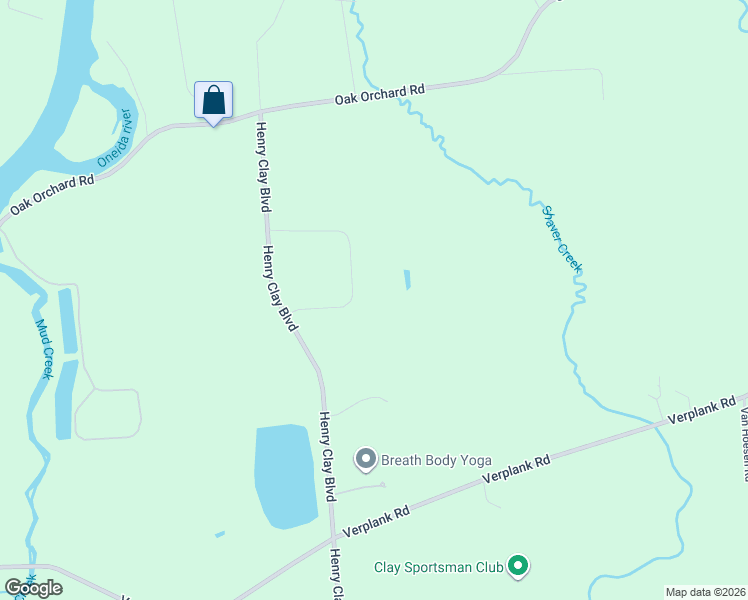 map of restaurants, bars, coffee shops, grocery stores, and more near 4510 Hollyshire Way in Clay