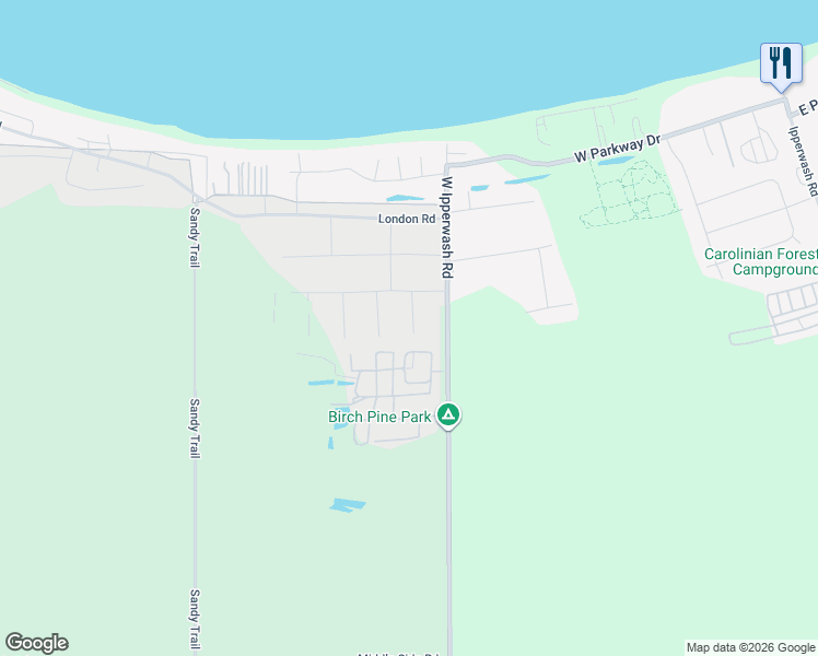 map of restaurants, bars, coffee shops, grocery stores, and more near 9583 Pleasant Road in Lambton County