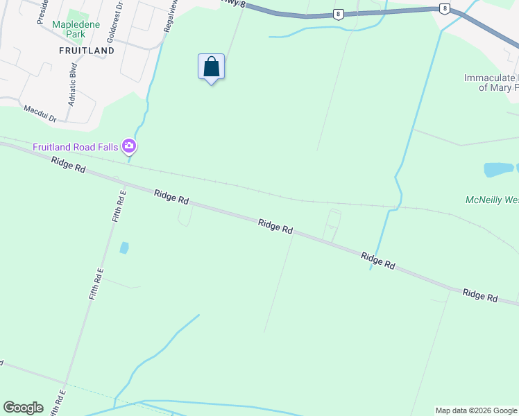 map of restaurants, bars, coffee shops, grocery stores, and more near 805 Ridge Road in Hamilton