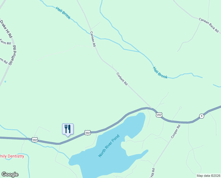 map of restaurants, bars, coffee shops, grocery stores, and more near 73 Corbett Road in Barrington