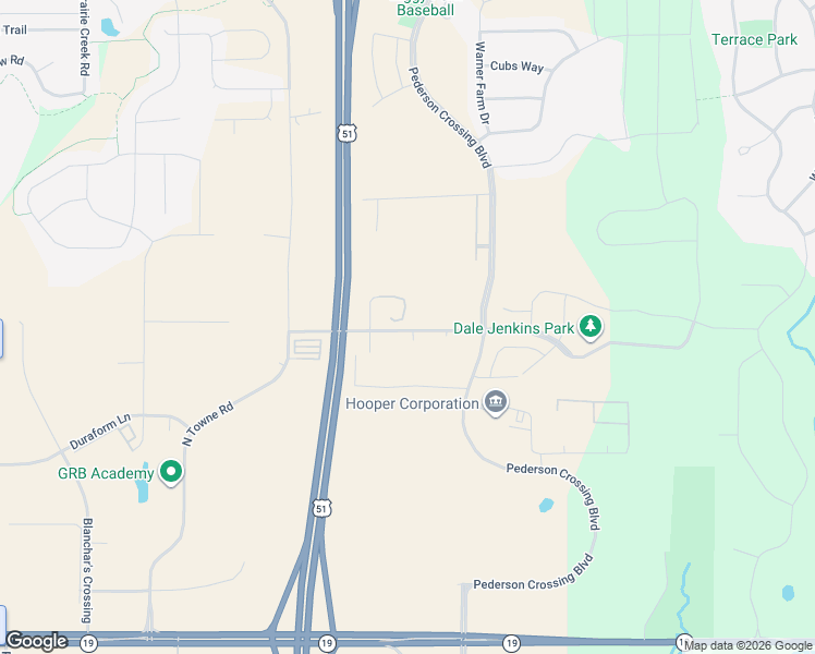 map of restaurants, bars, coffee shops, grocery stores, and more near 6500 U.S. 51 in DeForest