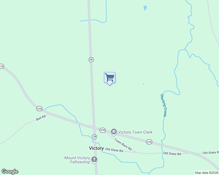 map of restaurants, bars, coffee shops, grocery stores, and more near 12126 New York 38 in Red Creek