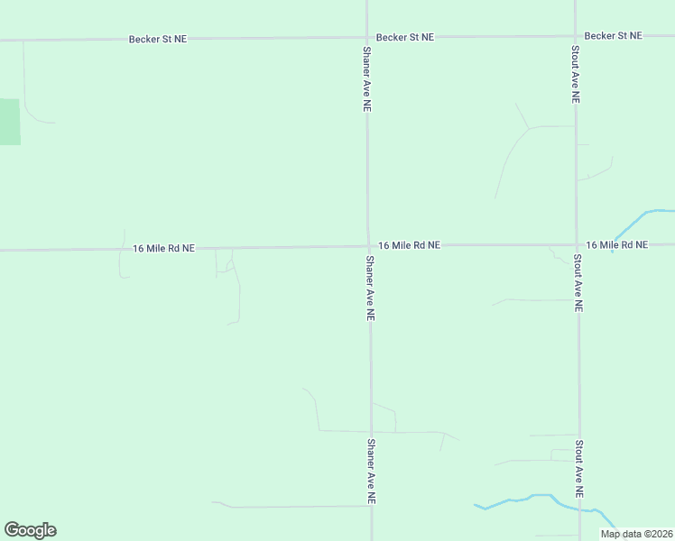 map of restaurants, bars, coffee shops, grocery stores, and more near 6340 16 Mile Road Northeast in Cedar Springs