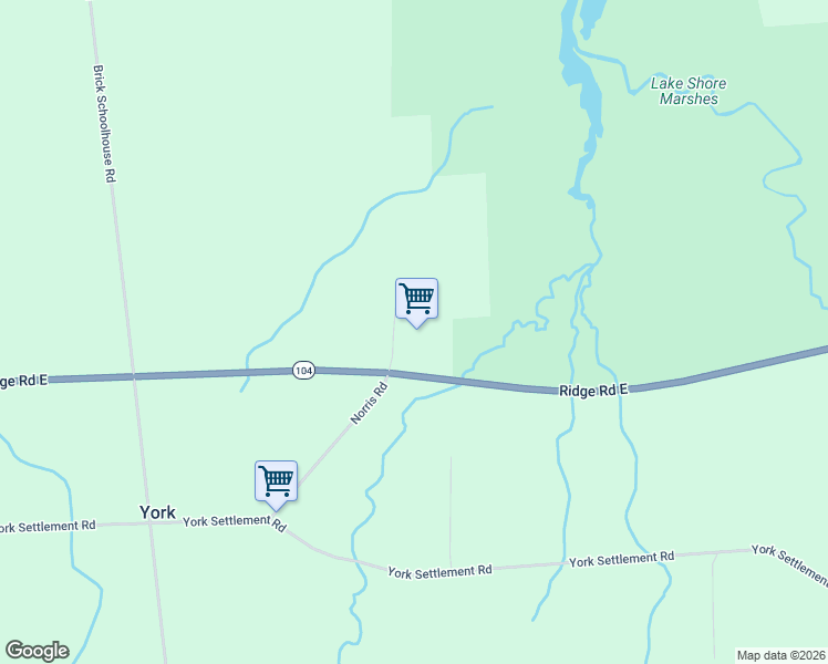 map of restaurants, bars, coffee shops, grocery stores, and more near 5540 Norris Road in North Rose