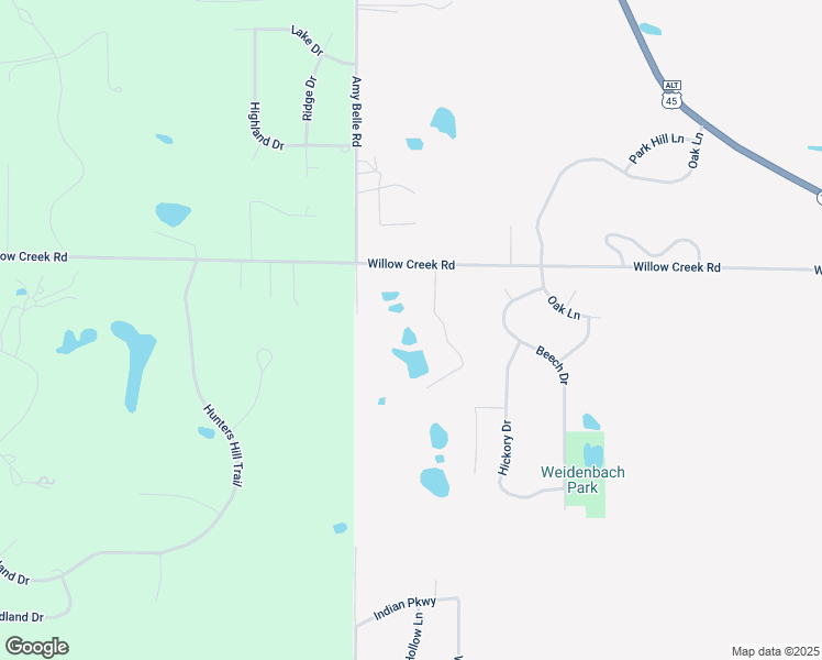 map of restaurants, bars, coffee shops, grocery stores, and more near N104W21677 Willow Creek Road in Colgate