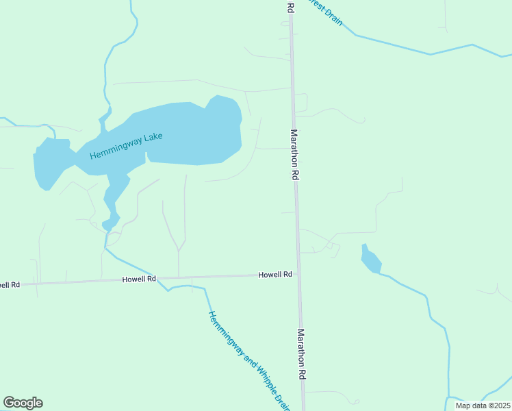 map of restaurants, bars, coffee shops, grocery stores, and more near 6131 Marathon Road in Otter Lake