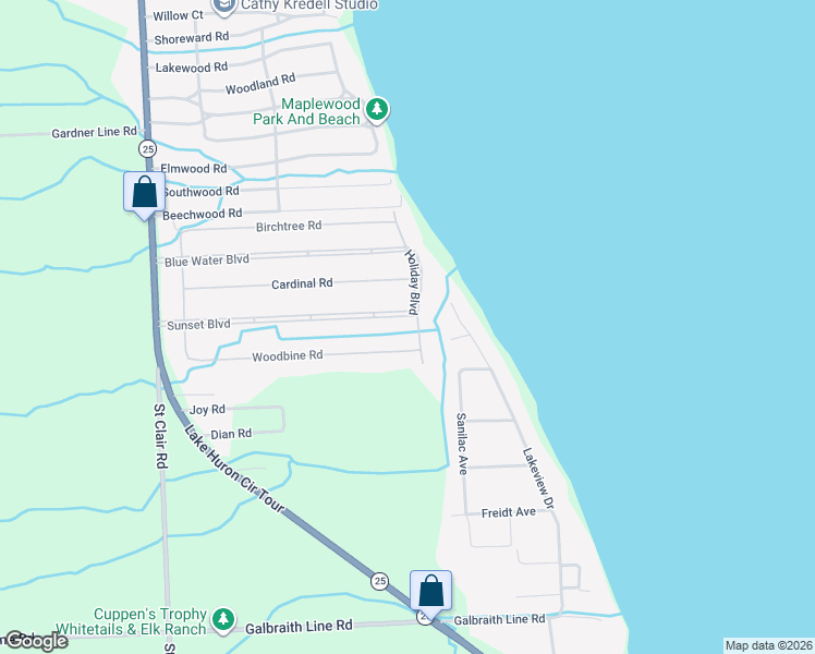 map of restaurants, bars, coffee shops, grocery stores, and more near 7520 Sunset Boulevard in Lexington