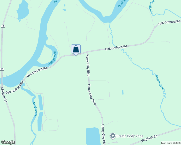 map of restaurants, bars, coffee shops, grocery stores, and more near 8996 Henry Clay Boulevard in Clay