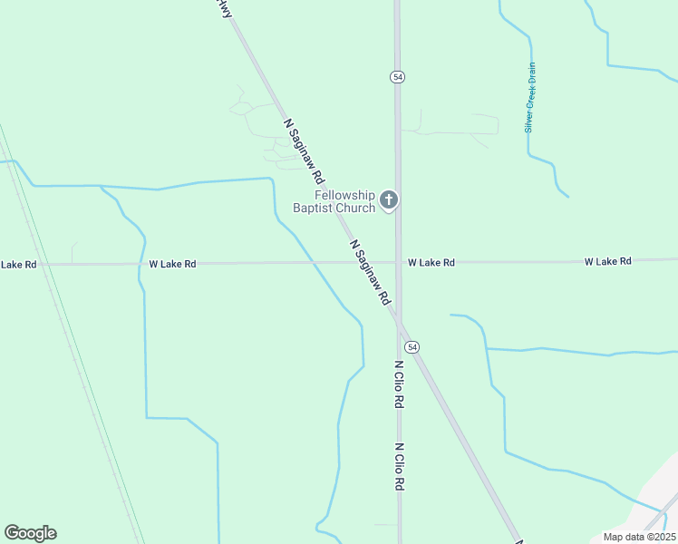 map of restaurants, bars, coffee shops, grocery stores, and more near 3077 West Lake Road in Clio