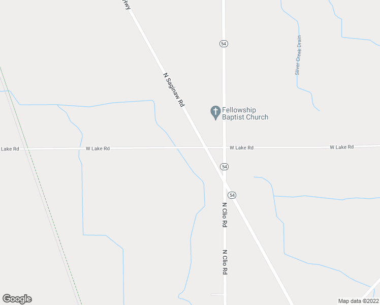 map of restaurants, bars, coffee shops, grocery stores, and more near 3077 West Lake Road in Clio