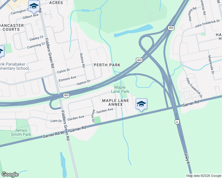 map of restaurants, bars, coffee shops, grocery stores, and more near 149 Miller Drive in Hamilton