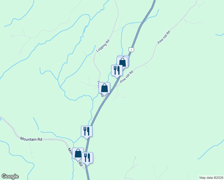 map of restaurants, bars, coffee shops, grocery stores, and more near 1347 U.S. 1 in York