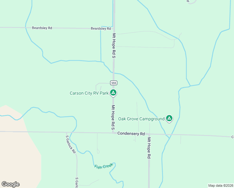map of restaurants, bars, coffee shops, grocery stores, and more near 5941 Mount Hope Road South in Carson City