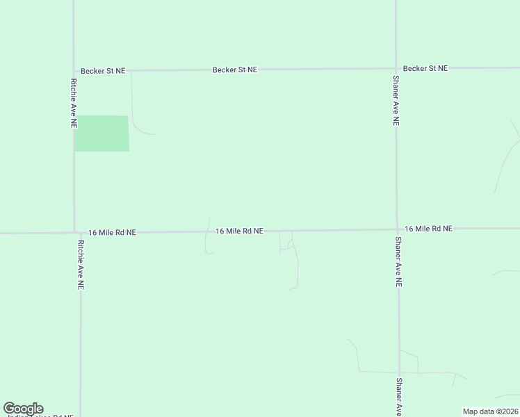 map of restaurants, bars, coffee shops, grocery stores, and more near 6037 16 Mile Road Northeast in Cedar Springs