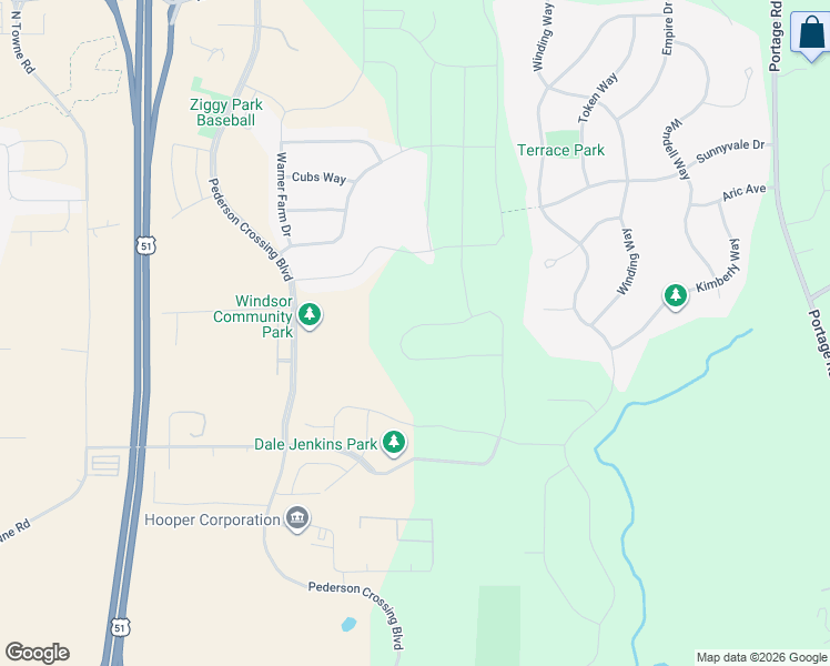 map of restaurants, bars, coffee shops, grocery stores, and more near 4089 Royal View Drive in DeForest