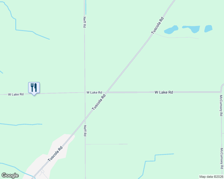 map of restaurants, bars, coffee shops, grocery stores, and more near 14048 Tuscola Road in Clio