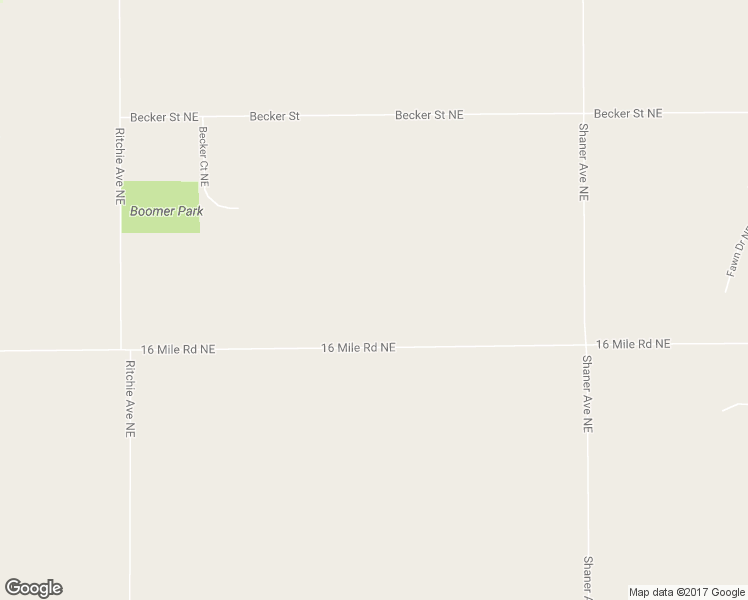 map of restaurants, bars, coffee shops, grocery stores, and more near 6037 16 Mile Road Northeast in Cedar Springs