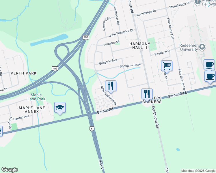 map of restaurants, bars, coffee shops, grocery stores, and more near in 
