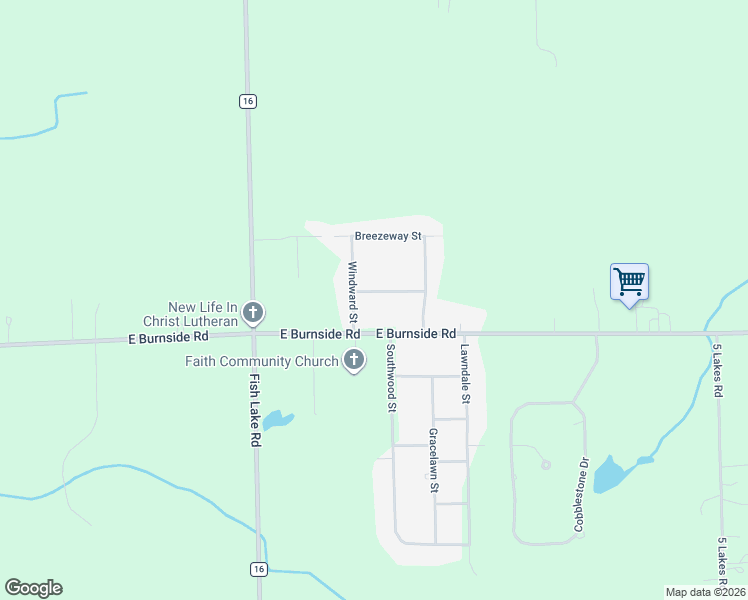 map of restaurants, bars, coffee shops, grocery stores, and more near 2606 Softwind Street in North Branch