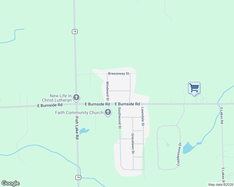 map of restaurants, bars, coffee shops, grocery stores, and more near 2606 Softwind Street in North Branch