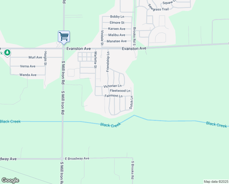 map of restaurants, bars, coffee shops, grocery stores, and more near 2508 Friendship Lane in Muskegon