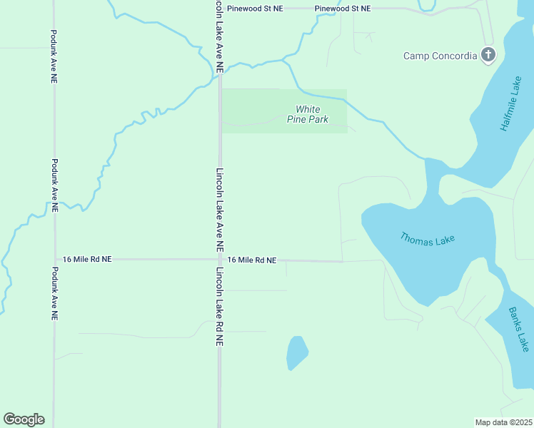 map of restaurants, bars, coffee shops, grocery stores, and more near 12893 16 Mile Road Northeast in Gowen