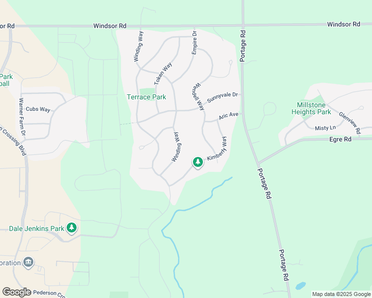 map of restaurants, bars, coffee shops, grocery stores, and more near 6566 Winding Way in DeForest