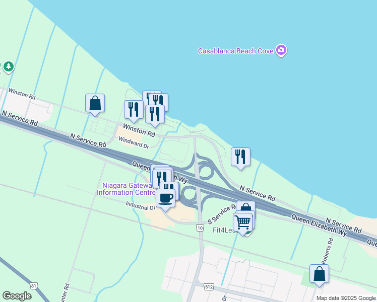 map of restaurants, bars, coffee shops, grocery stores, and more near in Grimsby