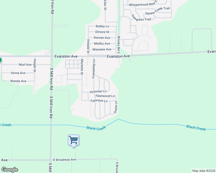 map of restaurants, bars, coffee shops, grocery stores, and more near 3989 Commodore Lane in Muskegon