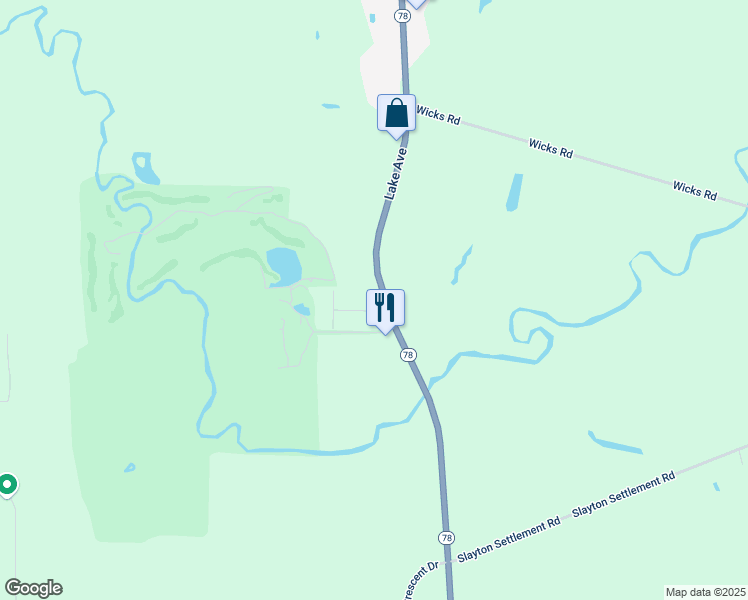 map of restaurants, bars, coffee shops, grocery stores, and more near 4180 Lake Avenue in Lockport